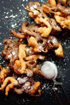 
                    
                        Swirled Vanilla Chocolate Funnel Cakes
                    
                