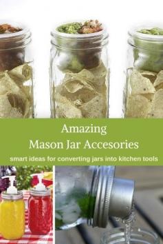 
                    
                        There is a world of accessories out there to mod a mason jar. From coffee to cocktails and from salads to cherry pitters, this list shows off at 13 amazing mason jar accessories for the kitchen (and smart ways to use them). #masonjar #ad #ebay
                    
                