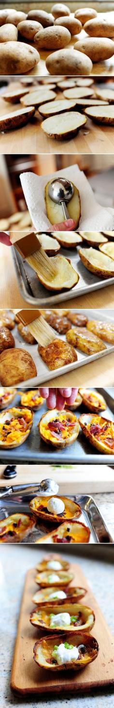 Bacon Loaded Potato Skins | A One Arm Don Favorite | ESknives | Food | recipe | Cooking for guys |