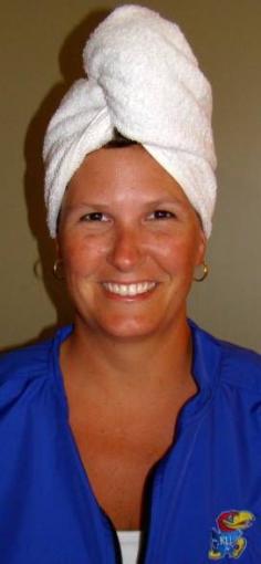 Hair towel wrap. Turbie twist