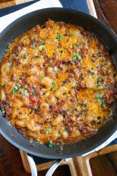 
                    
                        Oh my gosh you HAVE to try this Cheeseburger Gnocchi recipe!! Pillowy soft potato dumplings (gnocchi) are toasted for a crunchy skin, but impossibly fluffy middle. Then they're simmered with seasoned beef and cheese for a 15-minute, one pot meal that everyone will FLIP over!!! So good!! :)
                    
                