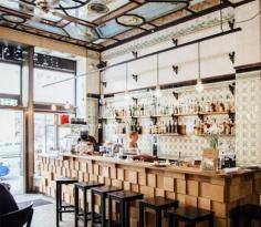 
                    
                        Fleischerei Bar/Cafe in Leipzig, Germany. Photographed by Daniel Faro
                    
                