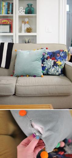 Easy DIY Felt Ball Craft Ideas by DIY Ready at http://diyready.com/diy-projects-with-felt-balls/ ‎