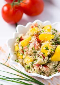 
                    
                        Fresh Tomato Mango Quinoa Salad
                    
                
