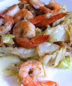 SHRIMP CABBAGE STIR FRY