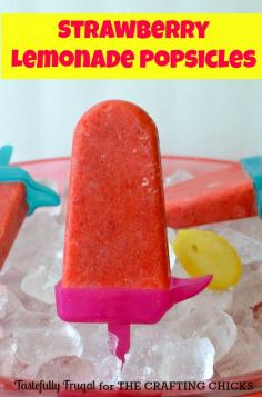 
                    
                        Strawberry Lemonade Popsicles
                    
                