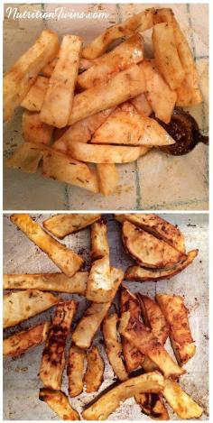 
                    
                        Veggie "Fries" | Only 45 Calories/ Entire Cup | Easy, Healthy | #Vegan #vegetarian | For MORE RECIPES please SIGN UP for our FREE NEWSLETTER NutritionTwins.com
                    
                