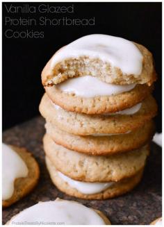 
                    
                        Vanilla Glazed Protein Shortbread Cookies
                    
                