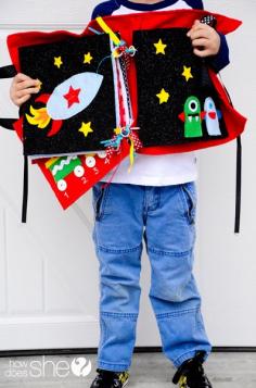 several quiet book pages