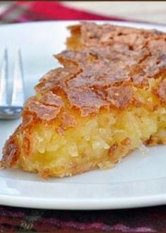 French Coconut Pie - use gf pie crust