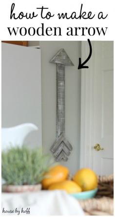 
                    
                        How to Make a Wooden Arrow - House by Hoff
                    
                