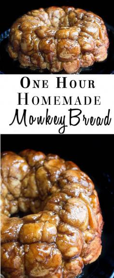 1 Hour Homemade Monkey Bread - Erren's Kitchen (*Try with fresh milled whole wheat flour.)