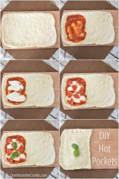 DIY Homemade Hot Pockets - perfect (and much more affordable) replacement for the store-bought version