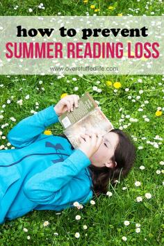 
                    
                        Ideas and tips for getting your children to read this summer. Reading throughout the summer is the best way to prevent summer reading/learning loss. Plus, book lists that are appropriate for your child's age. #overstuffedlife
                    
                