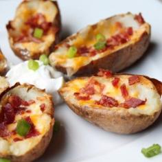 
                    
                        Baked potato skins
                    
                