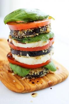 Crispy Eggplant Stacks