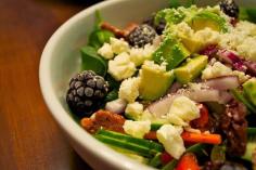 Susannah's Kitchen: Recipe | 12 Healthy Spinach Salads | Discount Retro Vintage Aprons, Products, Gifts, Kitchen Gadgets, Recipe, Party, Hol...