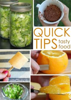 Quick Food Tips