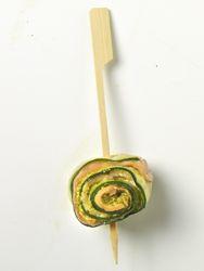 Cannelloni van courgette zalm en pesto