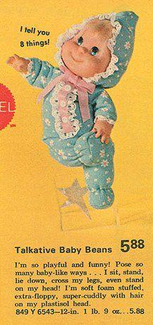 Baby Beans dolls... I had this same one. She was my favorite doll, long after her voice stopped working.