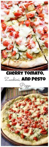 
                    
                        Summer pizza nights are the best! This veggie-loaded cherry tomato, zucchini, and pesto pizza is loaded with all sorts of fresh flavor along with tons of comfort.
                    
                