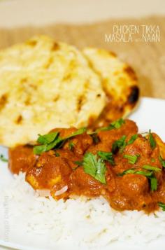 big red clifford: chicken tikka masala and naan // a hubby fave