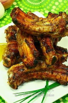 Greek Ribs - with fresh garlic, oregano and lemon...