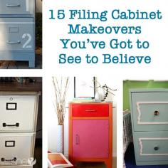 
                    
                        15 Filing Cabinet Makeovers You've Got to See to Believe
                    
                