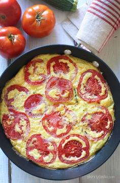 Tomato Zucchini Frittata