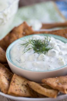 Homemade tzatziki dip is a refreshing appetizer for any crowd!