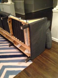 how to paint ikea couch legs