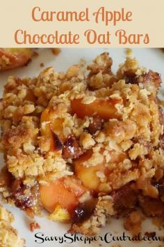 Caramel Apple Chocolate Oat Bars