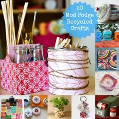 Mod Podge DIY craft organizers