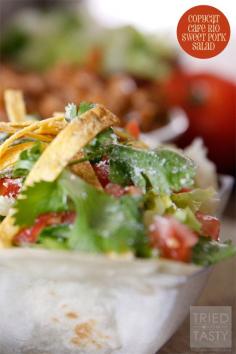 Copycat Cafe Rio Sweet Pork Salad - Tried and Tasty