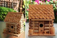 Wine Cork DIY Birdhouse