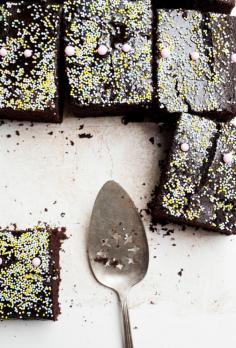 Easy Blackout Sheet Cake - Leela Cyd for Tea Cup Tea