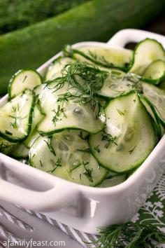 
                    
                        Simple Cucumber Salad - One of the best cucumber salads - and so simple to make!
                    
                