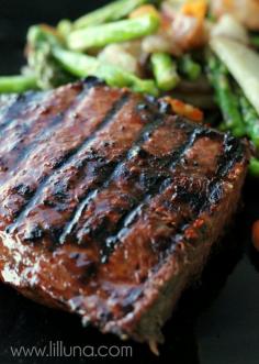 Steak marinade... Italian Dressing, A1 Sauce, Worcestershire Sauce, Lemon Juice