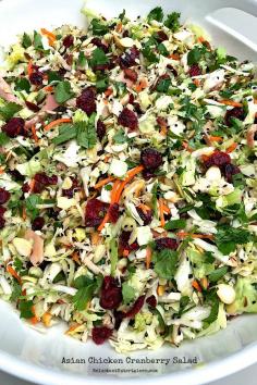 Asian Cranberry Chicken Salad