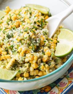 Herbed Corn and Avocado Salad with Cotija Cheese | Summer BBQ Recipe