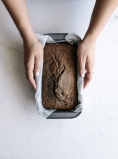 Buckwheat Banana Bread with Poached Quinces & Mascarpone (almond meal & buckwheat flour) | Gather & Feast