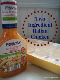 Two Ingredient Crock Pot Chicken
