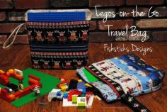 Activities for the Car | Lego Bag designed by Fishsticks Designs | See more creative ideas on TodaysCreativeLife.com