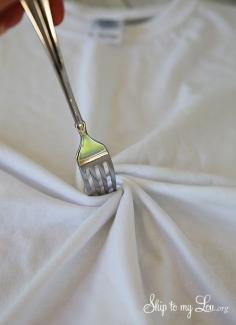 How to Spiral Tie Dye, fun small group activity for outdoors in the summer, but you would need plenty of adult helpers