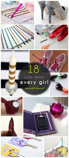 18 Life Hacks Every Girl Should Know #doityourself #diy #doityourselflist #doityourselflists #diylist #diylists #lifehacks