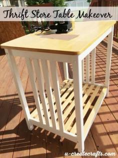
                    
                        Thrift Store Table Makeover
                    
                