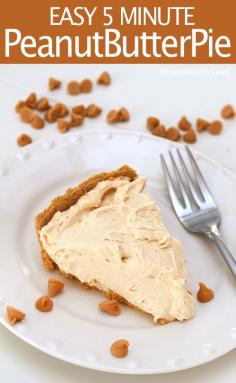 5 Minute Peanut Butter Pie - How to Nest for Less™
