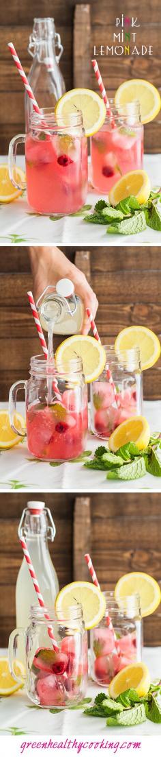 
                    
                        This Pink Mint Lemonade is THE most awesome lemonade you will ever try! It is super refreshing, healthy, yummy AND darn beautiful, don't you think?
                    
                