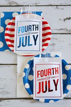 #FourthofJuly Utensil Holders!