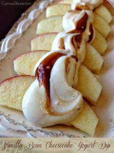 Vanilla Bean Cheesecake Yogurt Dip